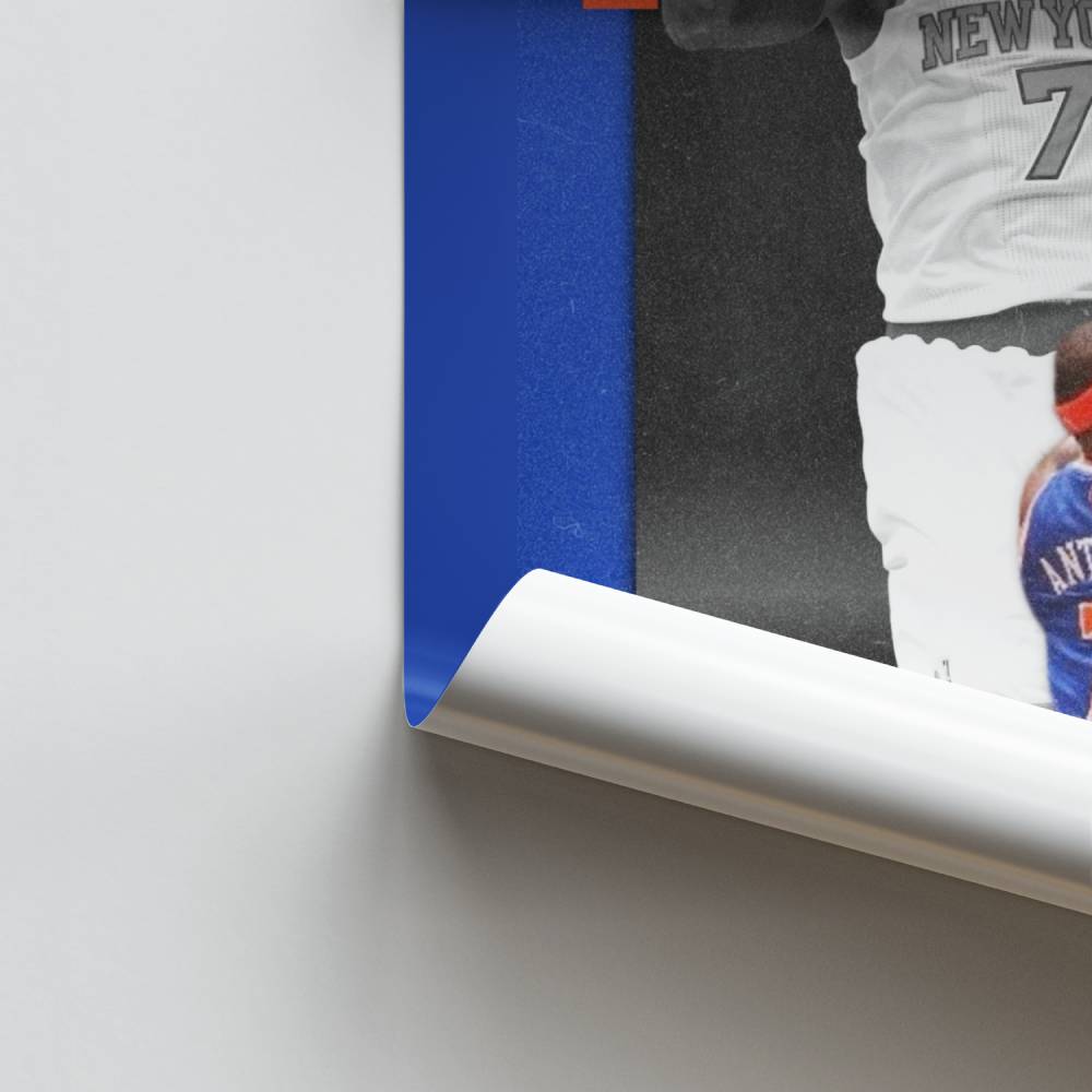 Poster Knicks Basketball Star