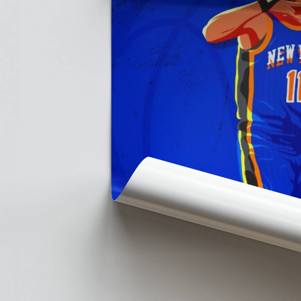 Poster Blue Knicks Player