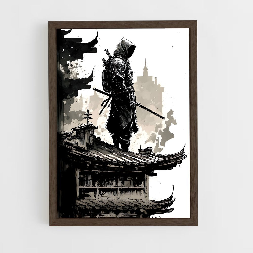 ninja-2 cadre Bois foncé
