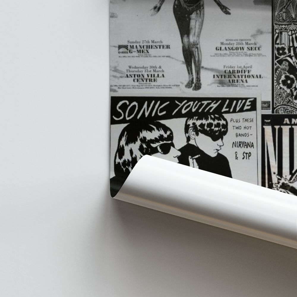 Affiche Nirvana Noir et Blanc