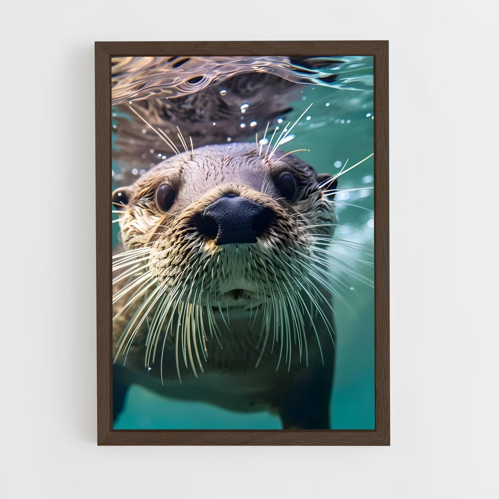 otter-3 cadre Bois foncé