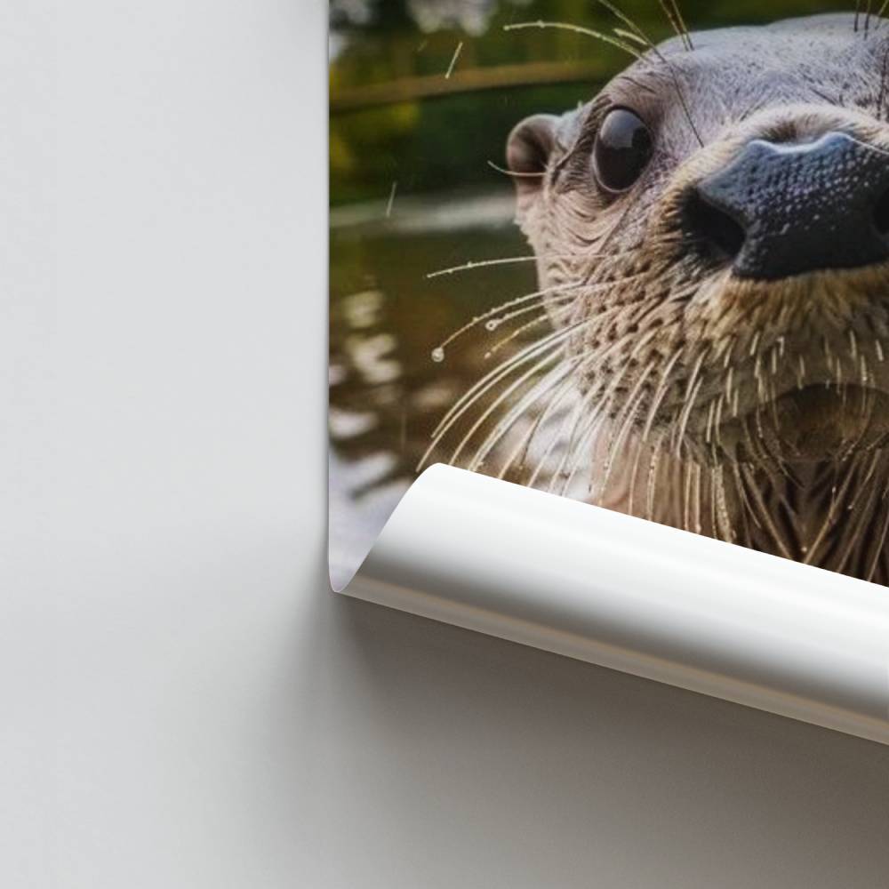 Poster Otter Curieuse
