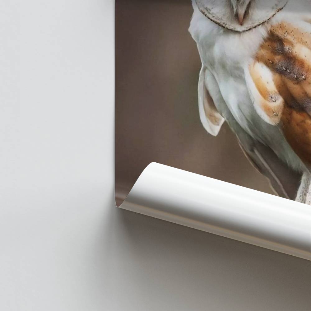 Poster Chouette Énigmatique