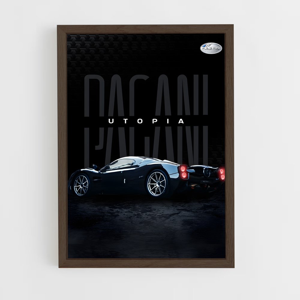 pagani-3 cadre Bois foncé
