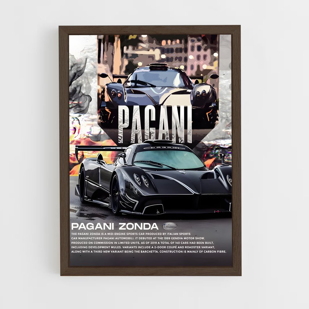 pagani-6 cadre Bois foncé