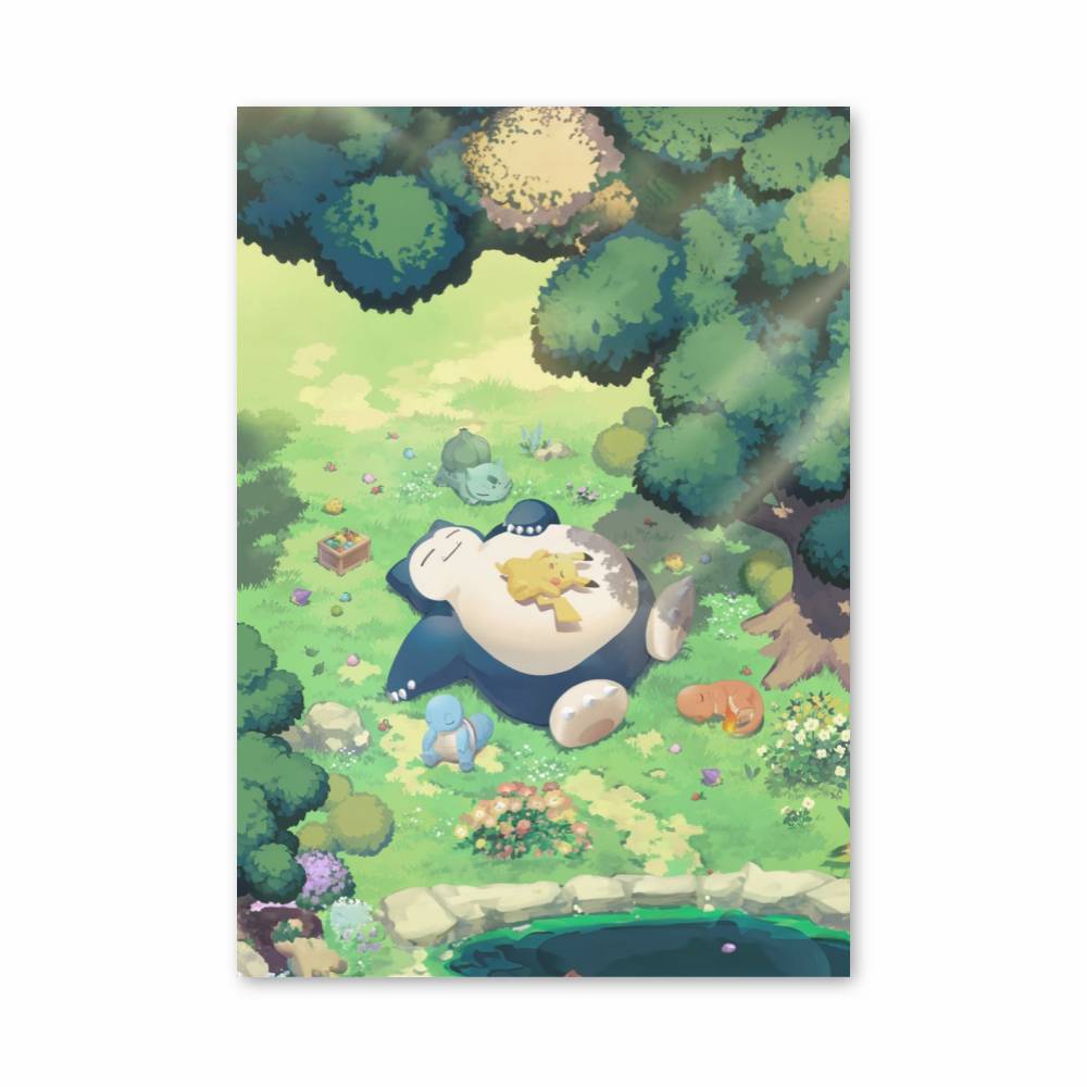 Snorlax Pikachu Poster Snorlax Pikachu Poster