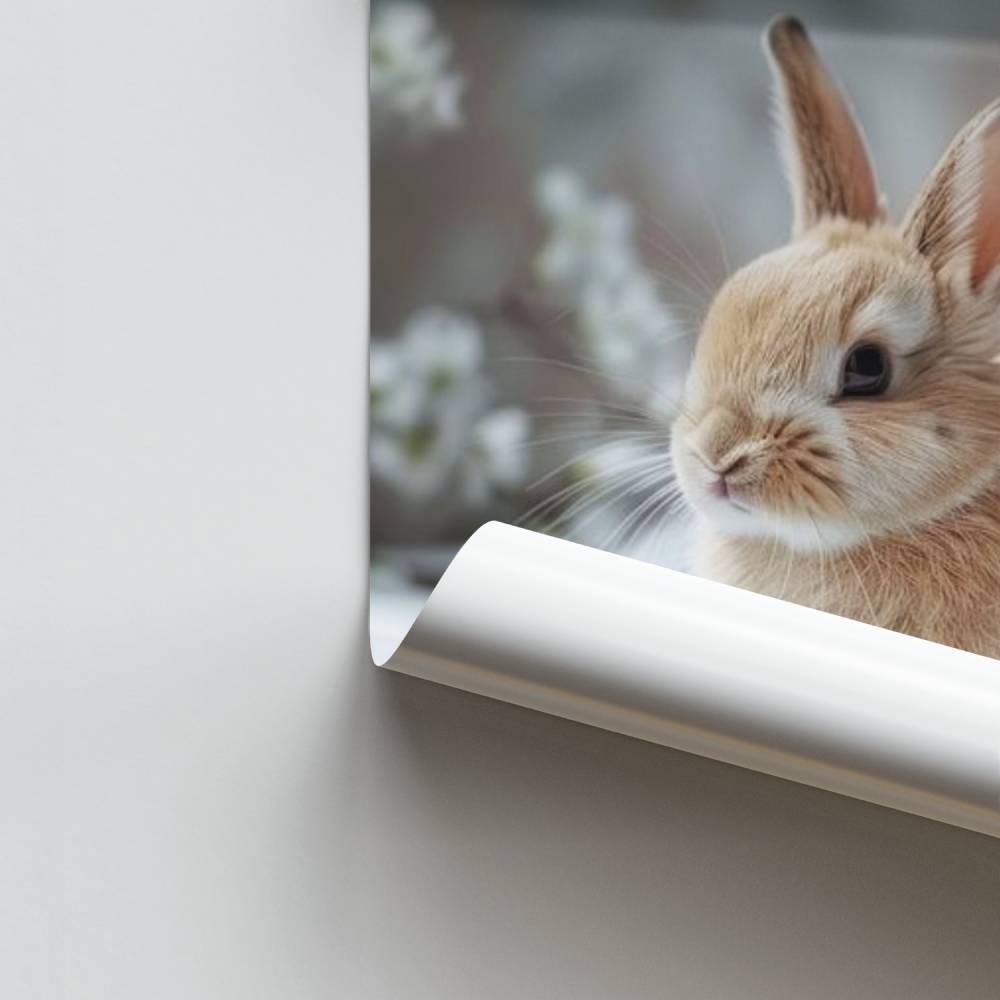 Poster Lapin Printanier