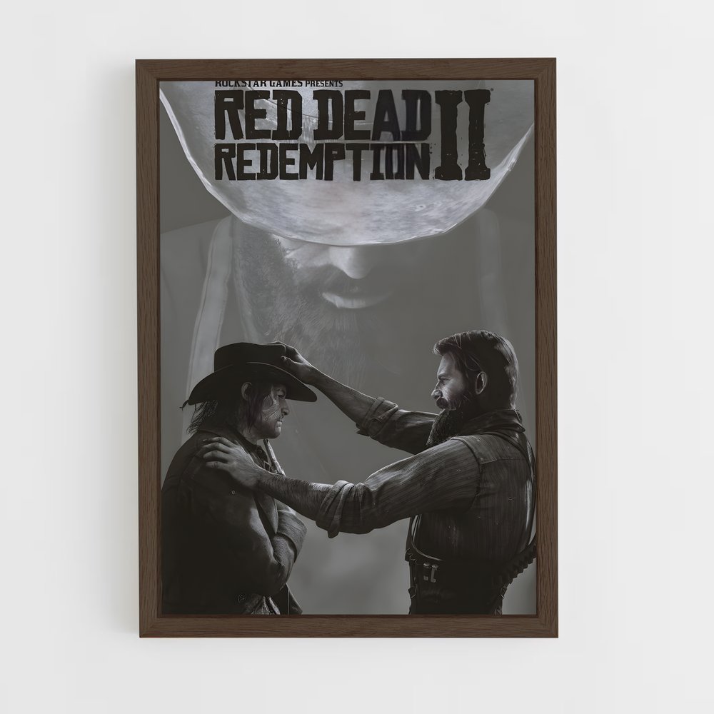 red-dead-redemption-3 cadre Bois foncé