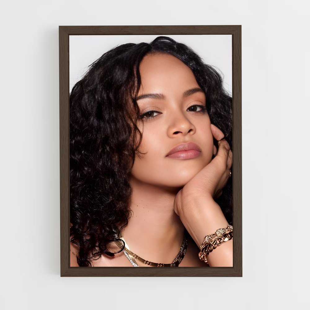 rihanna-2 cadre Bois foncé