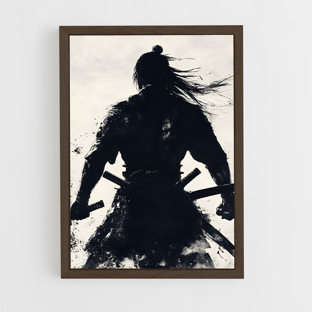 samourai-11 cadre Bois foncé