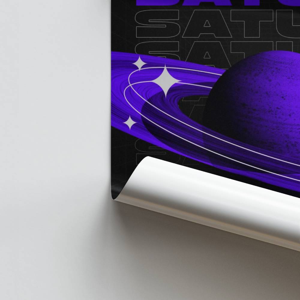 Poster Saturn Cosmic Journey