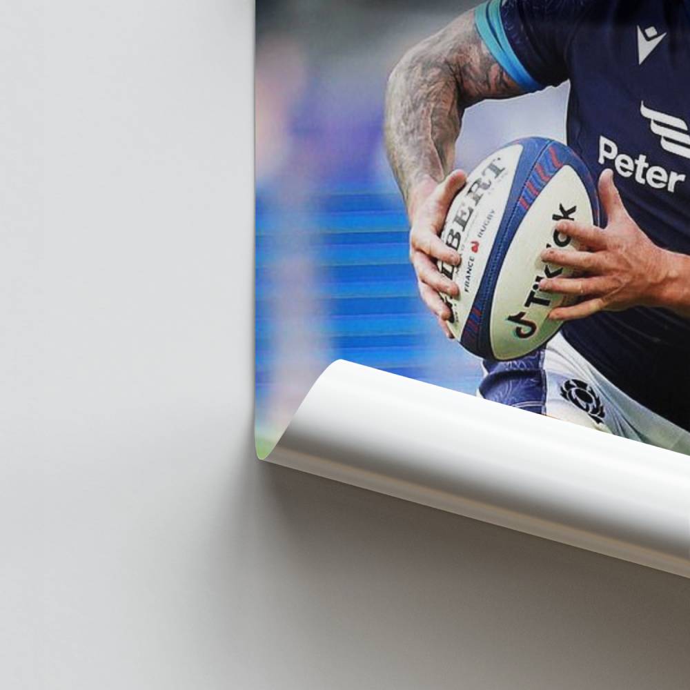 Poster Rugby Écossais Dynamique