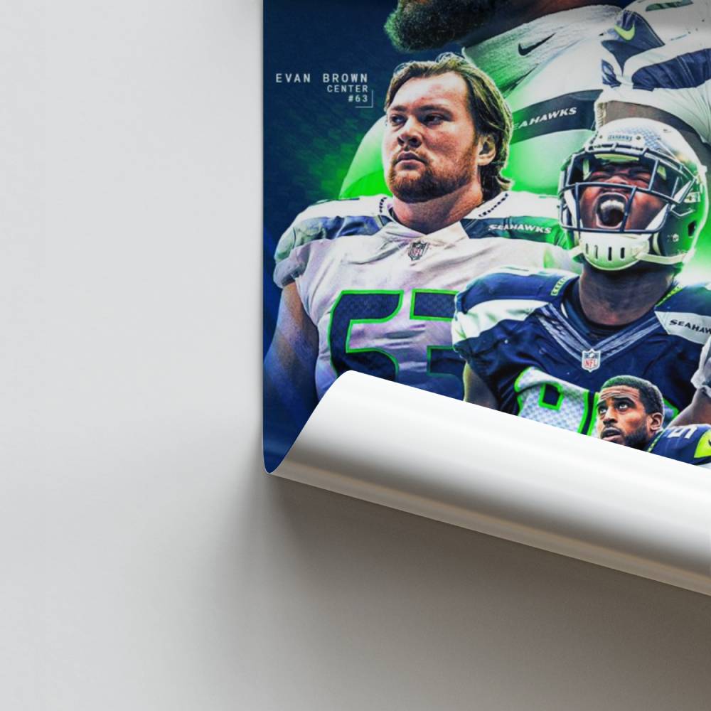 Poster Seahawks Signatures