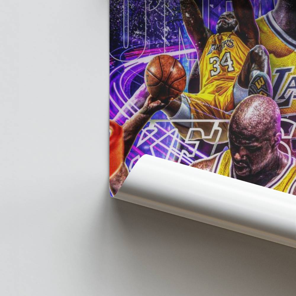 Poster Basketball Lakers Légende