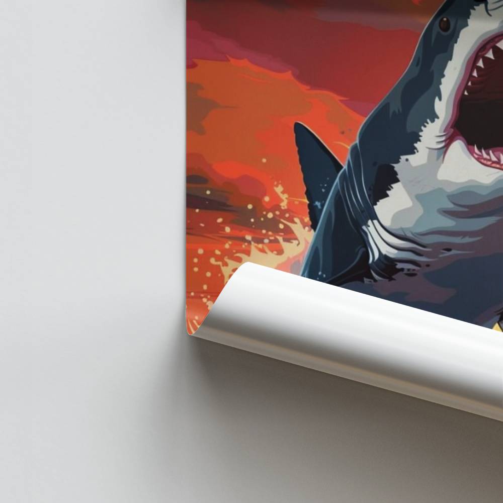 Poster Requin Crépusculaire