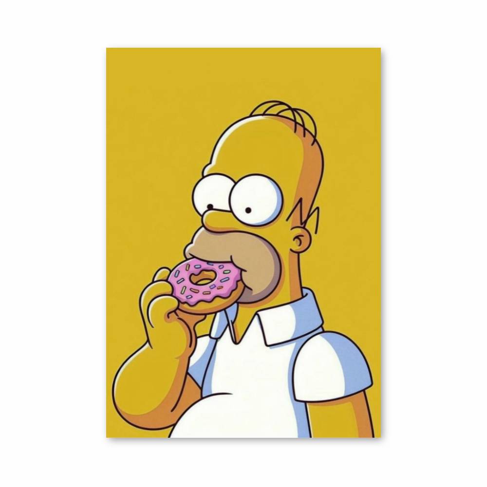 homer simpson hängematte Poster Homer Donut