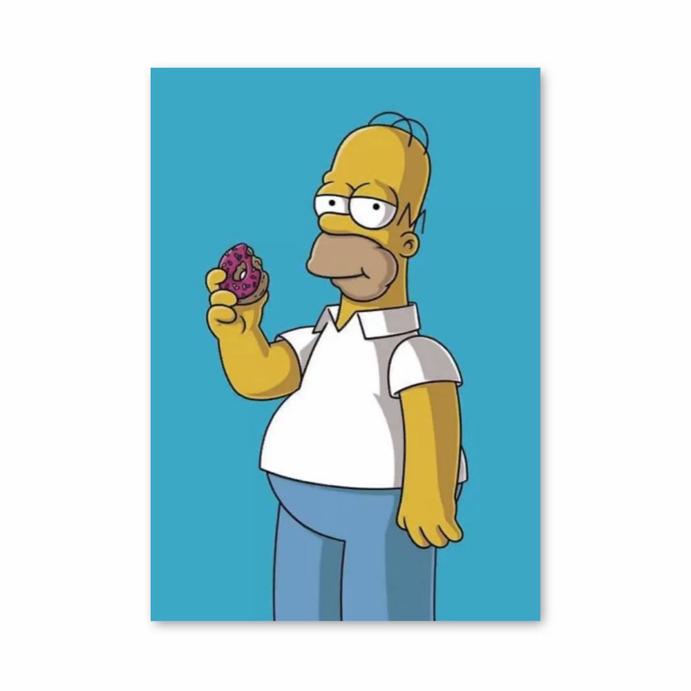 homer simpson hängematte Homer Simpsons Donut Poster