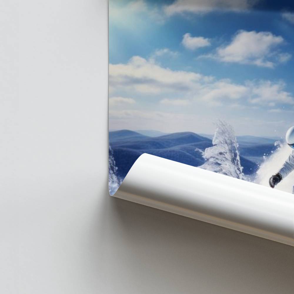 Poster Descente Alpin