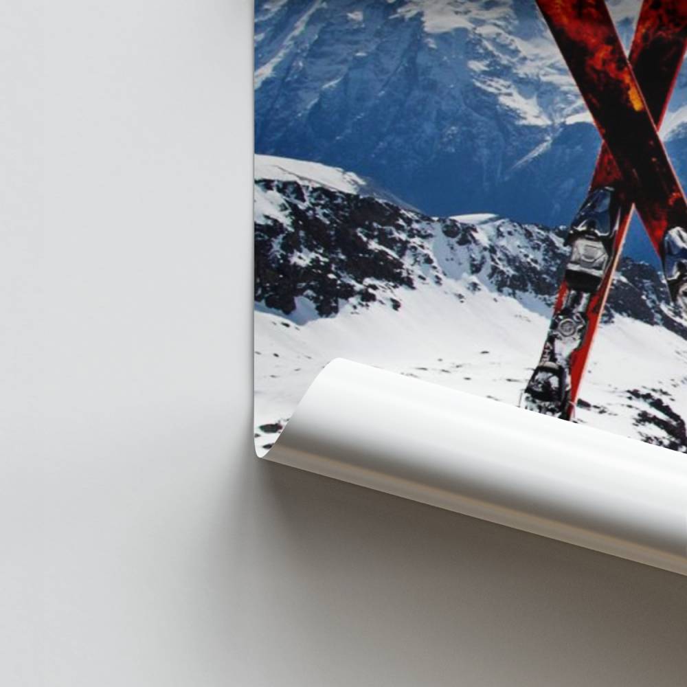 Poster Sommets Enneigés