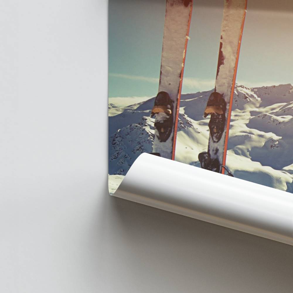 Poster Alpes Enneigées