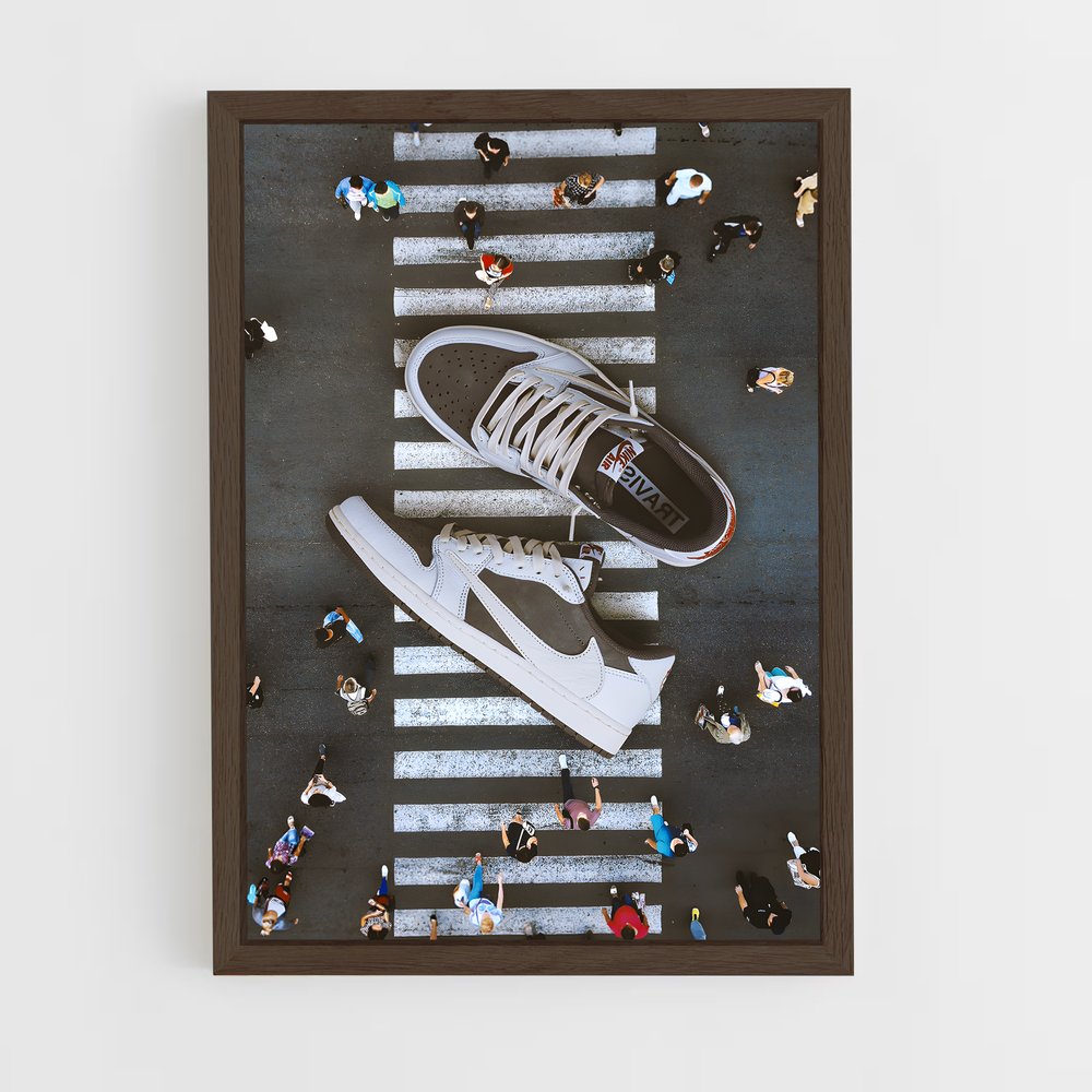 sneakers-1 cadre Bois foncé