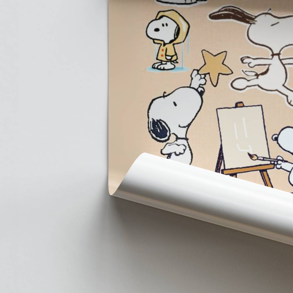 Poster Snoopy Créatif