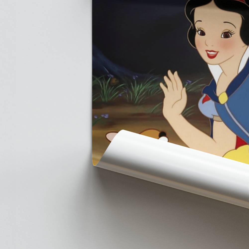 Poster Blanche Neige Écureuil