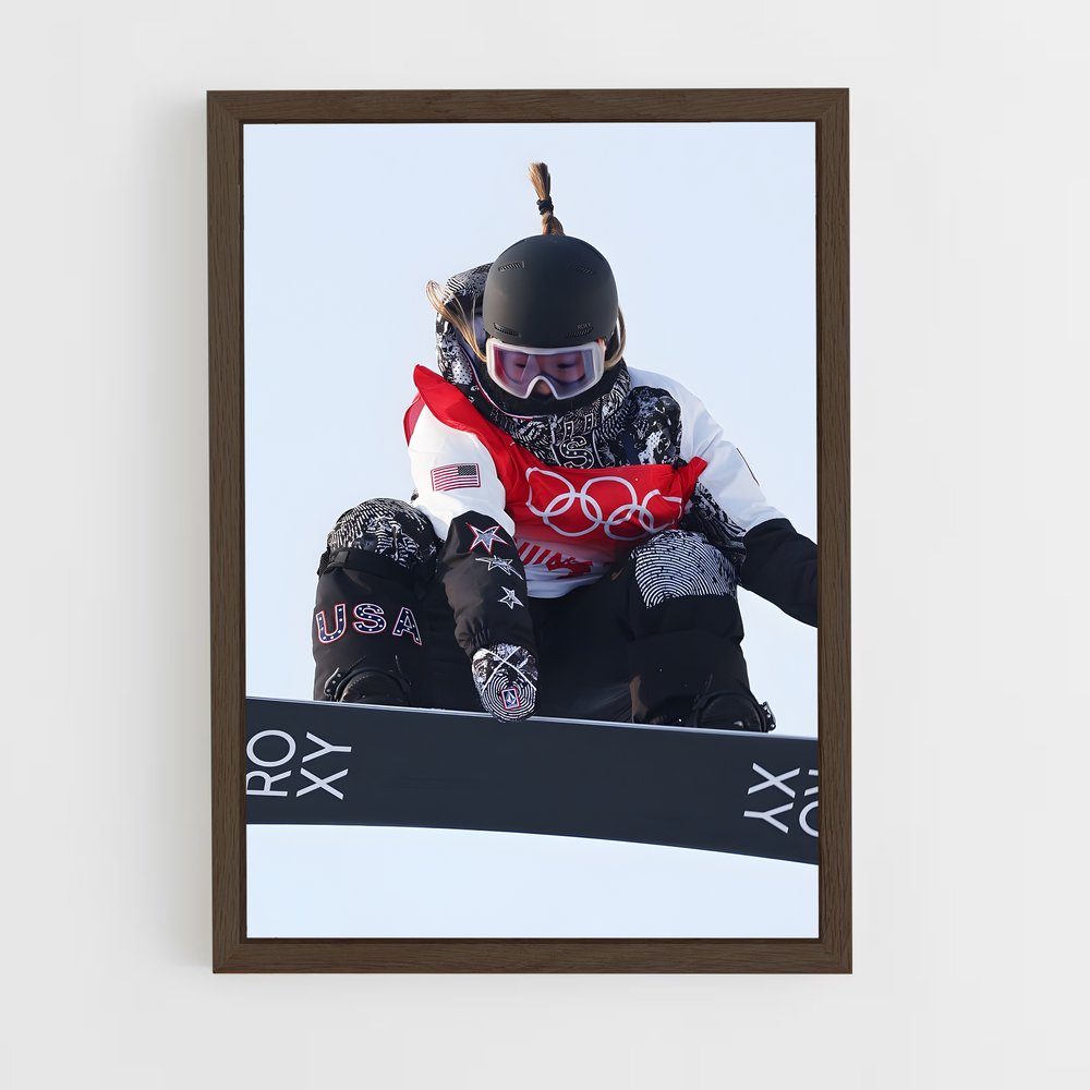 snowboard-14 cadre Bois foncé