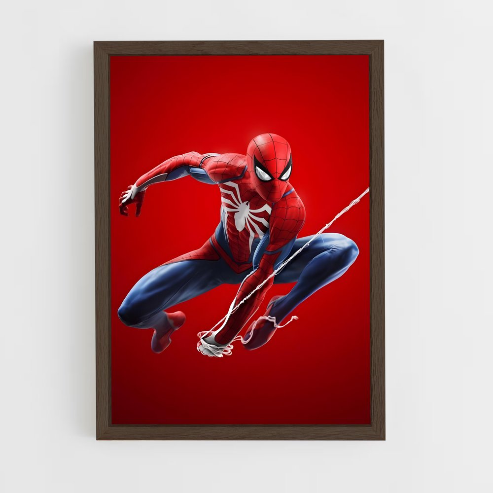 spiderman-19 cadre Bois foncé