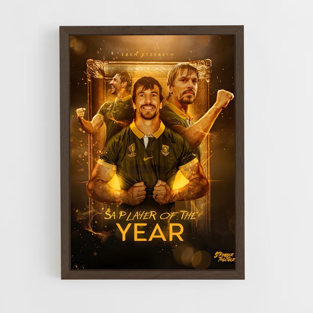 springboks-1 cadre Bois foncé