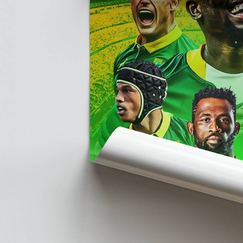 Poster Triomphe Rugby Springboks