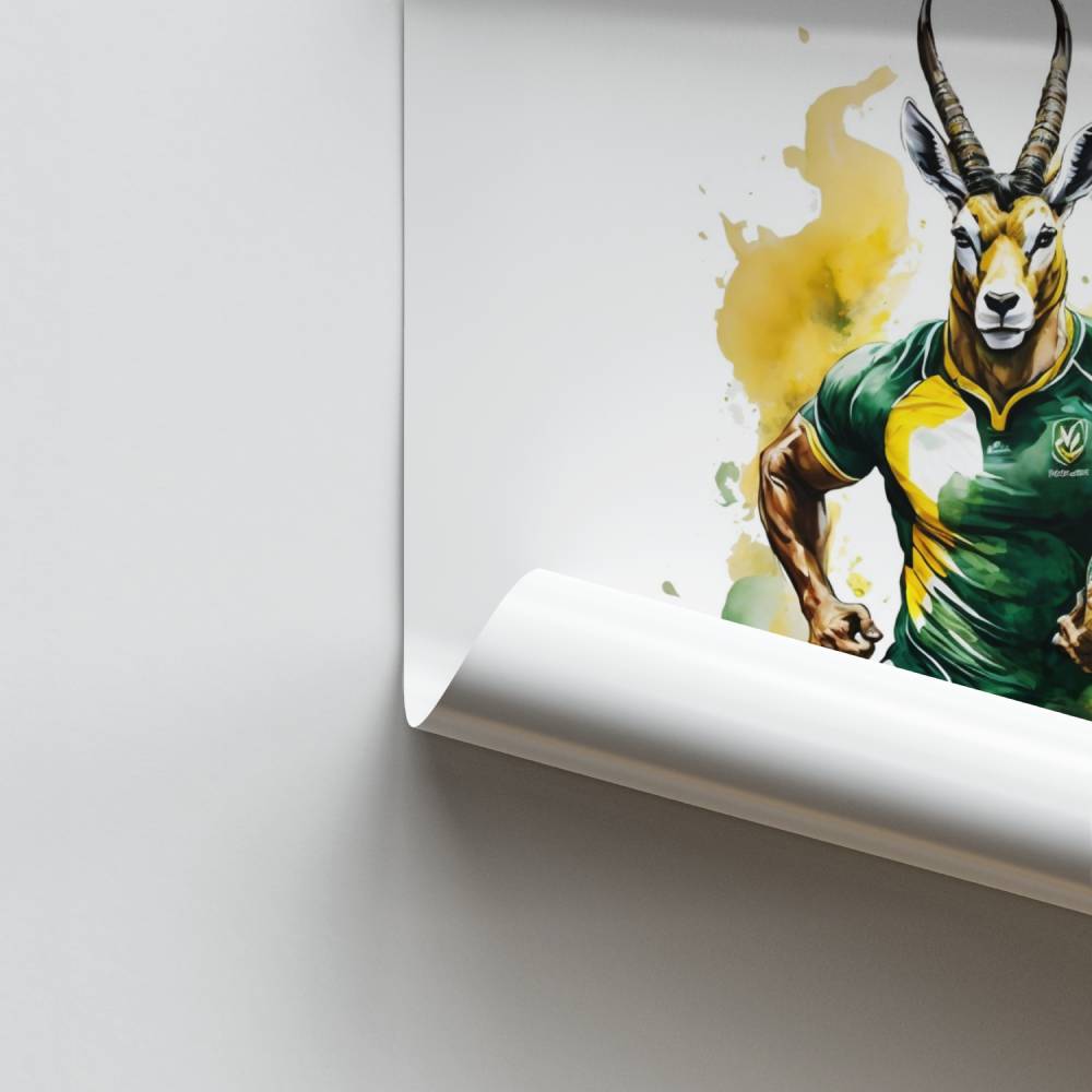 Poster Springbok Rugbyman