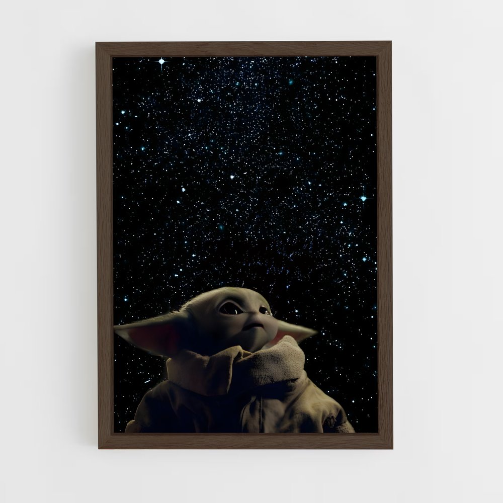 star-wars-48 cadre Bois foncé