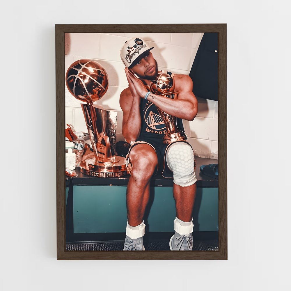 stephen-curry-1 cadre Bois foncé