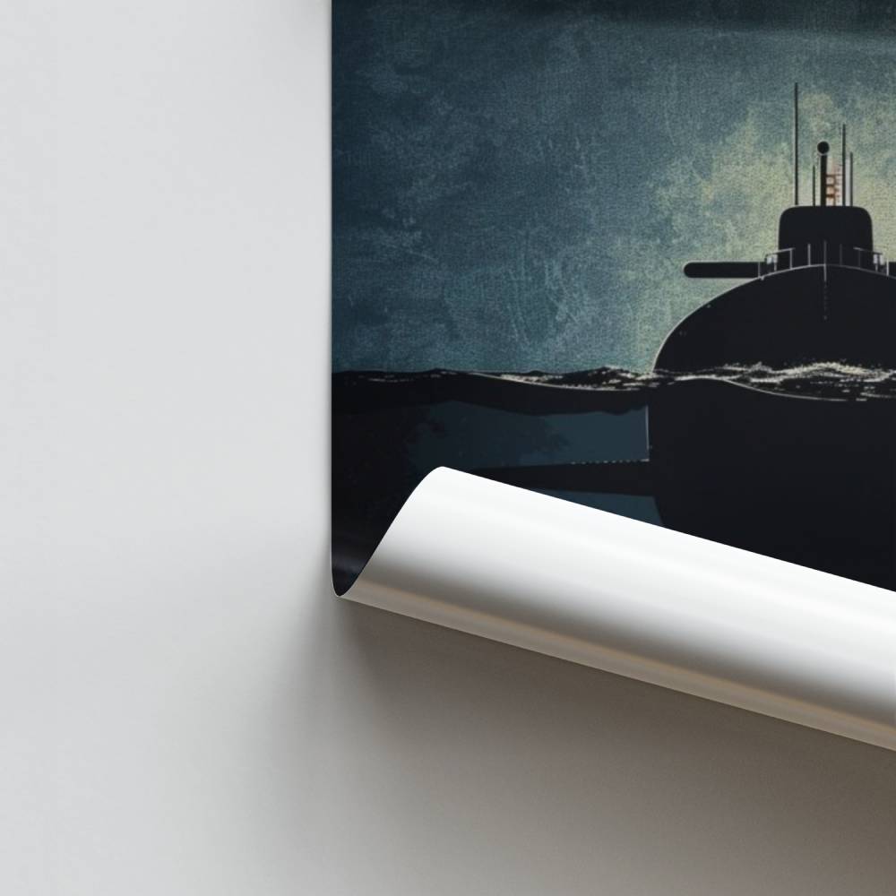 Poster Silence Sous-Marin