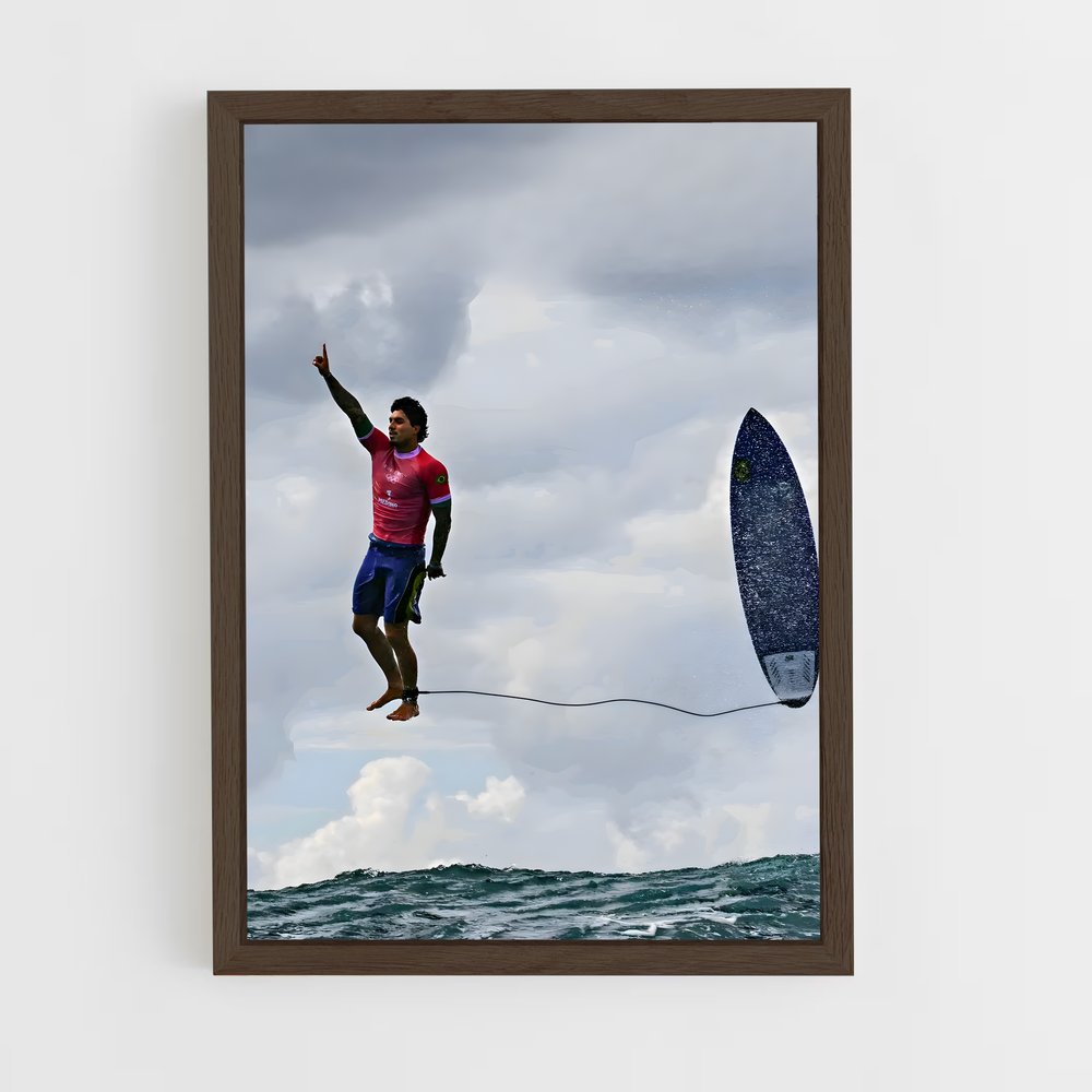 surf-12 cadre Bois foncé