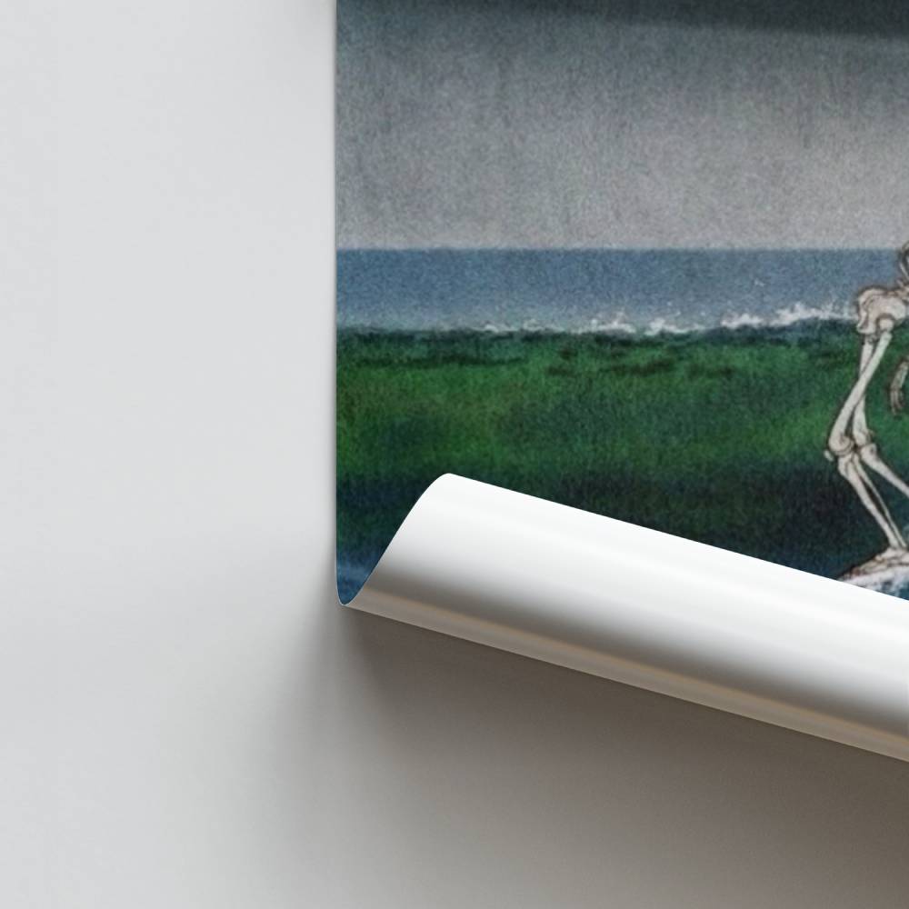 Poster Squelette Surfista