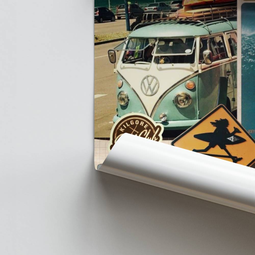 Poster Surf Vibes Vintage