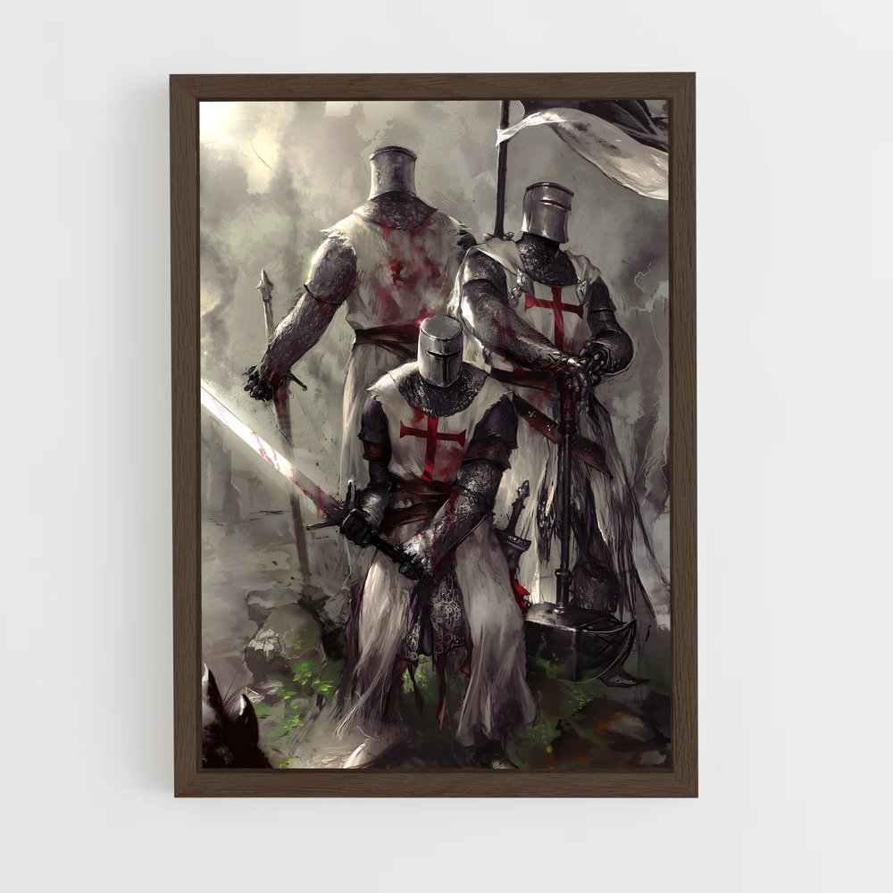 templar-4 cadre Bois foncé