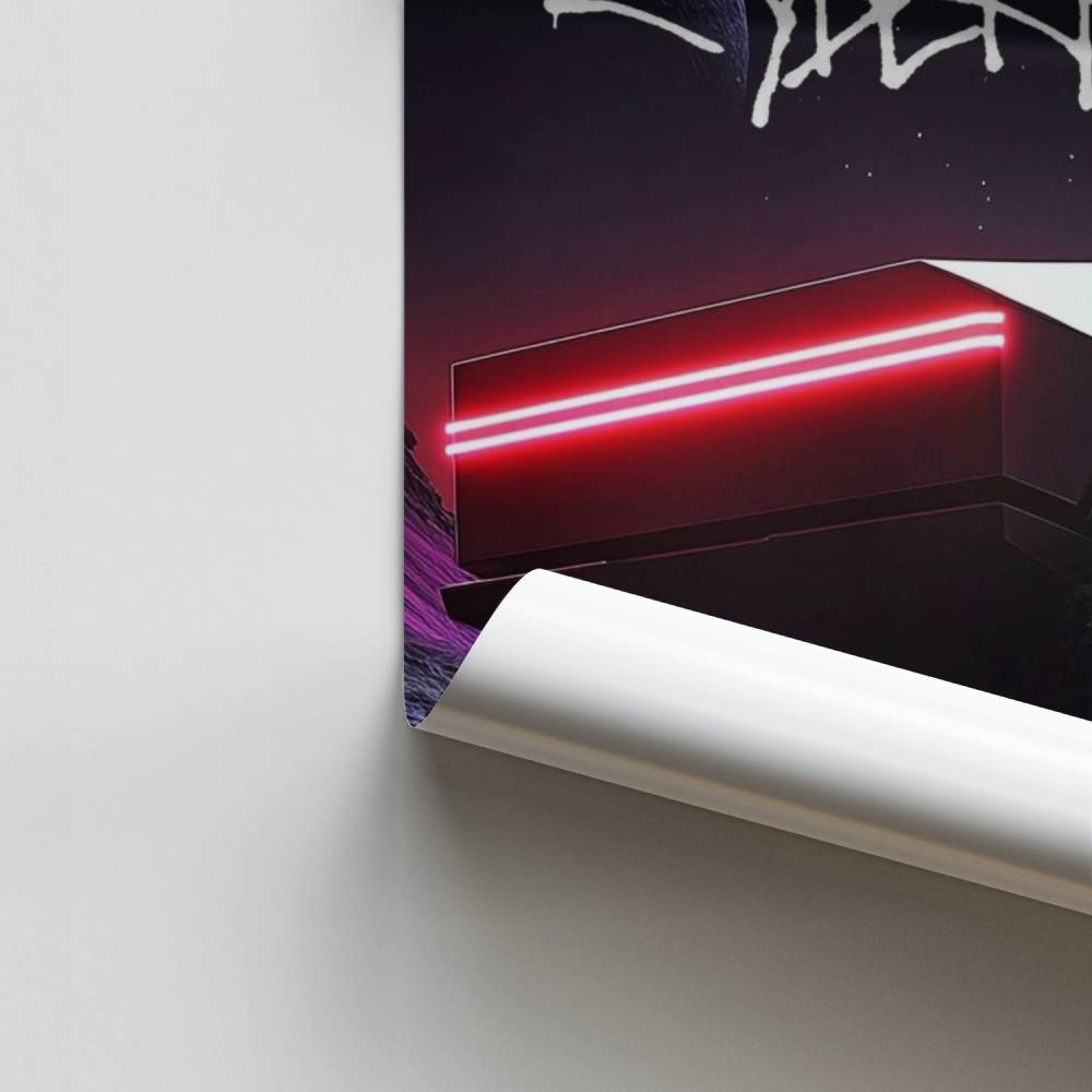 Poster Cybertruck Lunaire