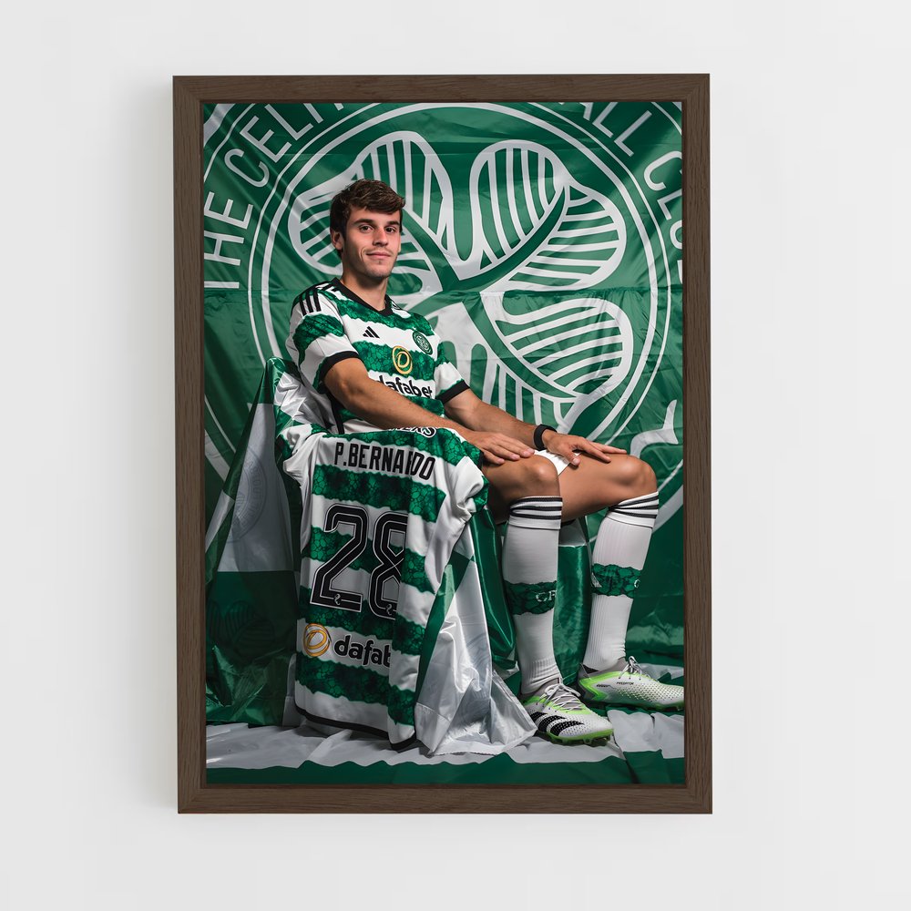 the-celtic-fc-10 cadre Bois foncé