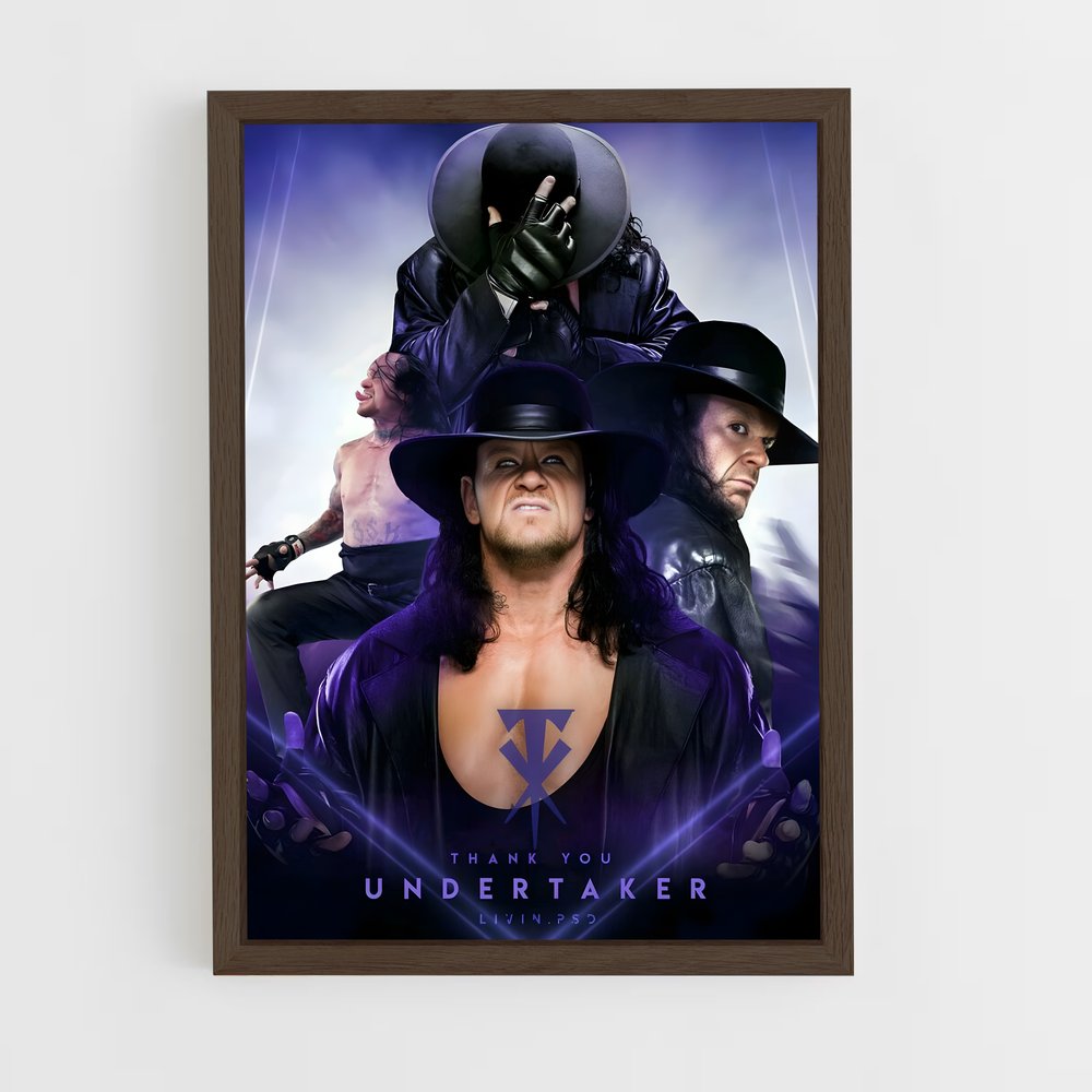 the-undertaker-11 cadre Bois foncé