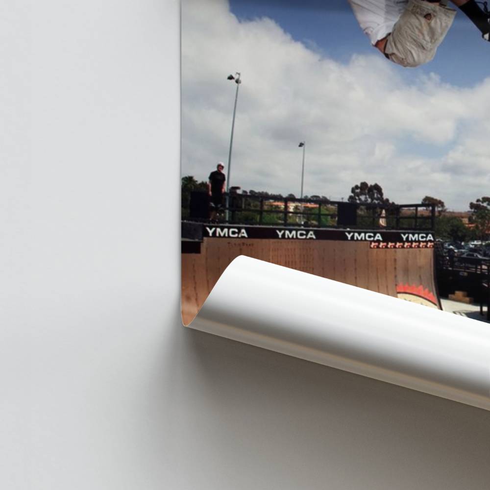 Poster Skateboard Vert Acrobatie