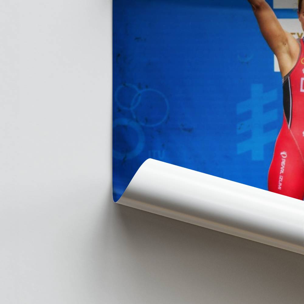 Poster Vainqueur Triathlon