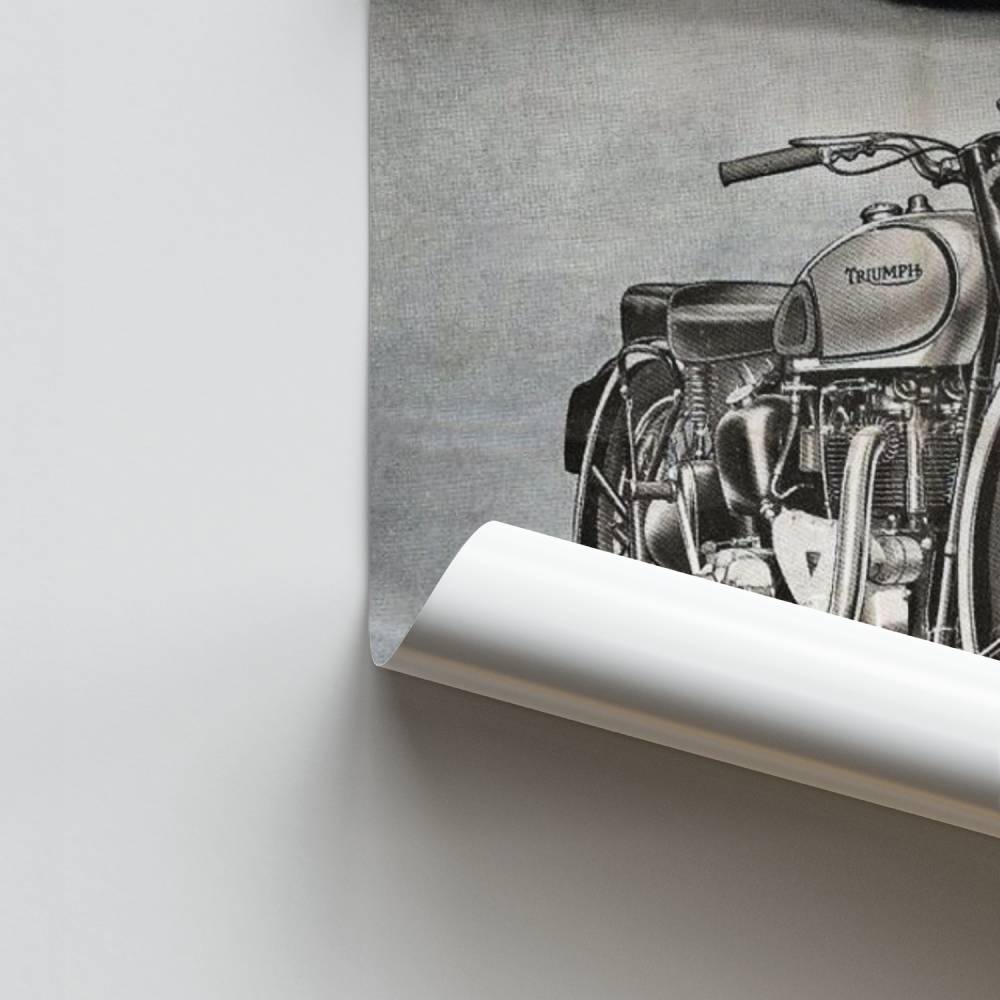 Poster Classic Bikes Triumph