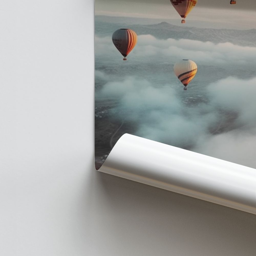 Poster États Unis Montgolfière