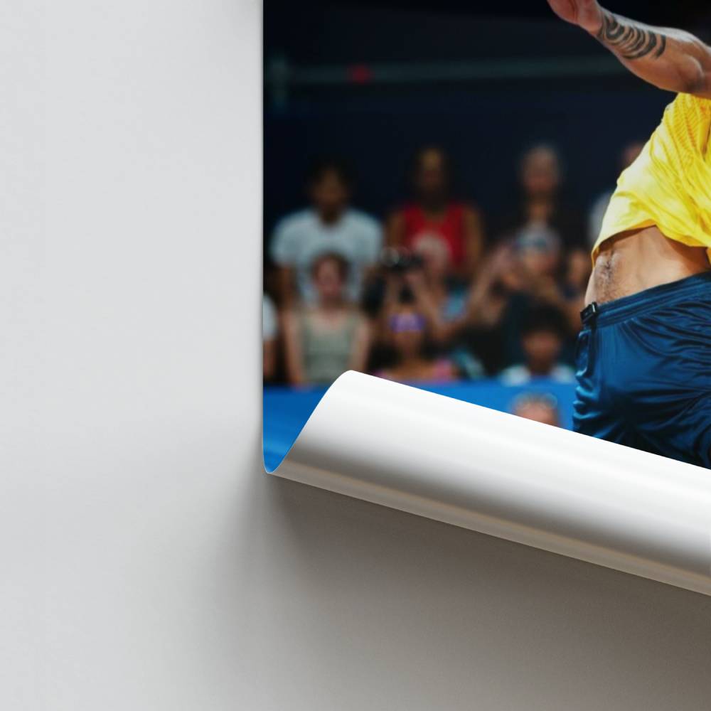 Poster Saut Puissant Volleyball