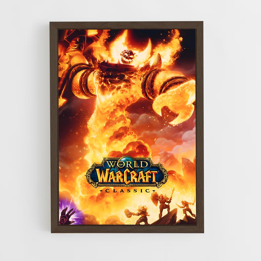 world-of-warcraft-3 cadre Bois foncé