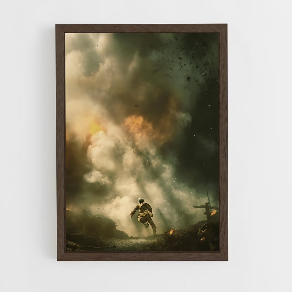 ww2-2 cadre Bois foncé