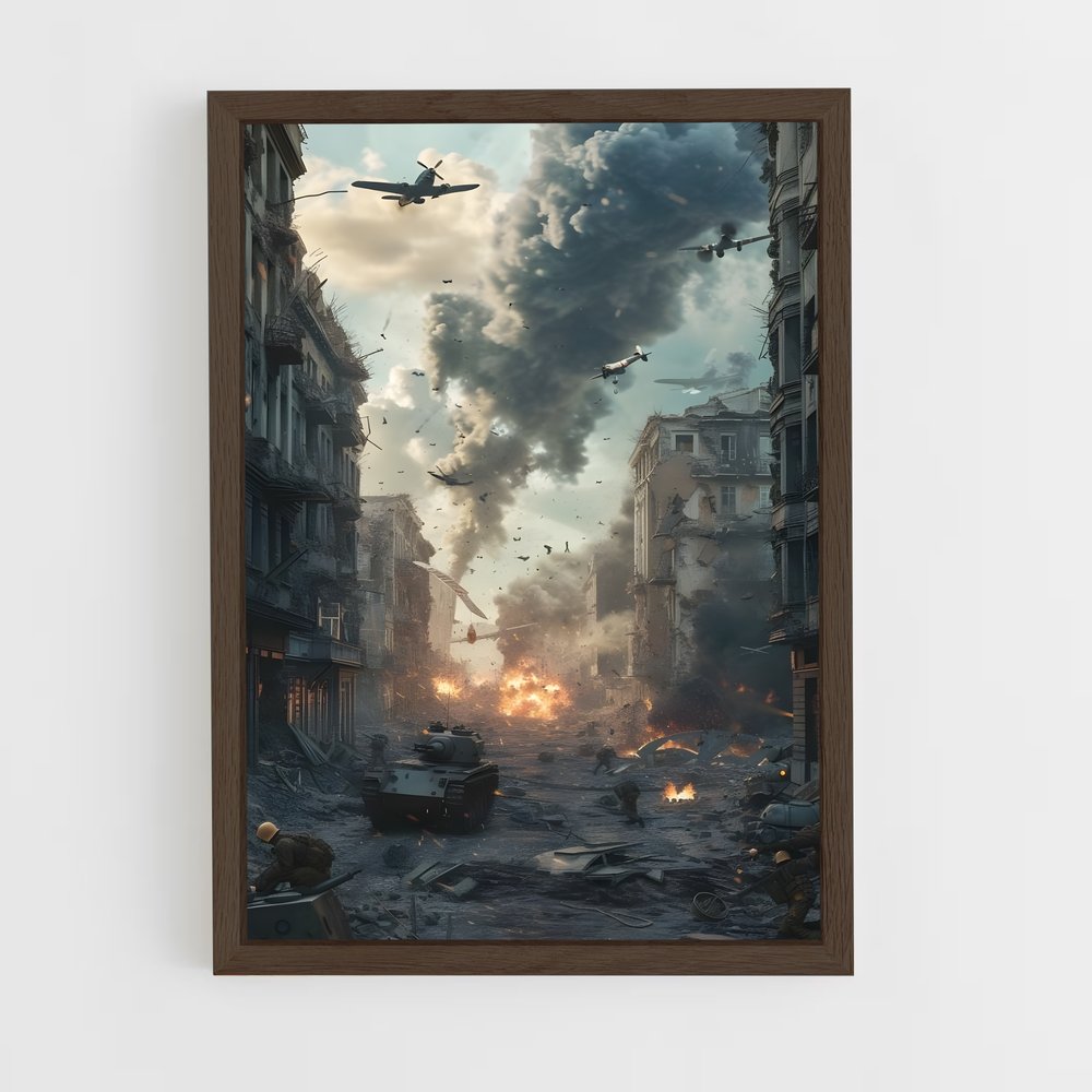 ww2-3 cadre Bois foncé